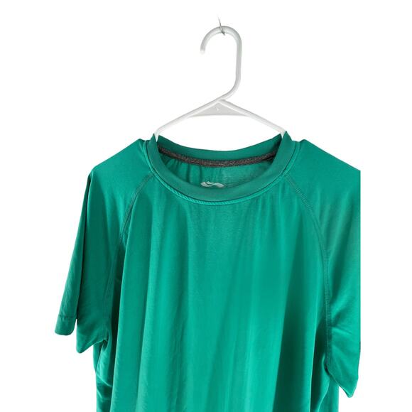 Cascade Sport Teal Green Short Sleeve Crew Neck T-Shirt Men's Size Medium - Picture 2 of 5